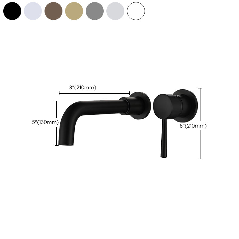 Commercial Wall Mount Bathroom Sink Faucet 2 Handle