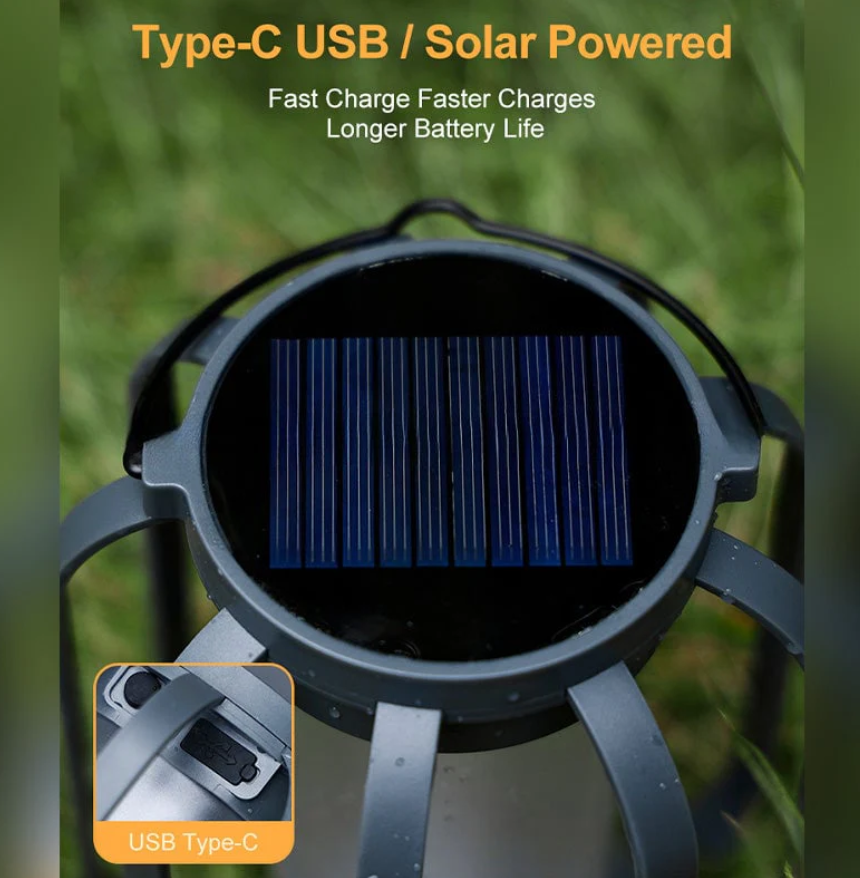 Warm Ambient Solar Flame Light