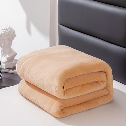 Soft Gray Plush Throw Blanket