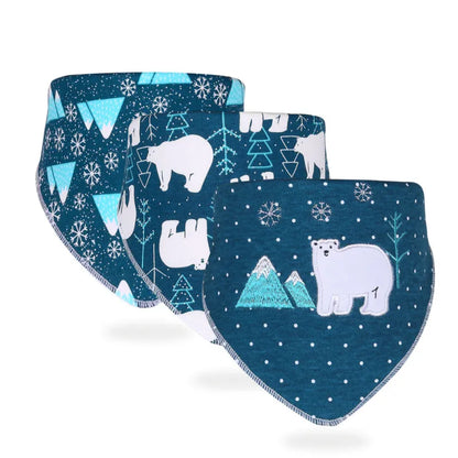 Adorable Baby Bib Set - Gentle Cotton Triangle Scarves