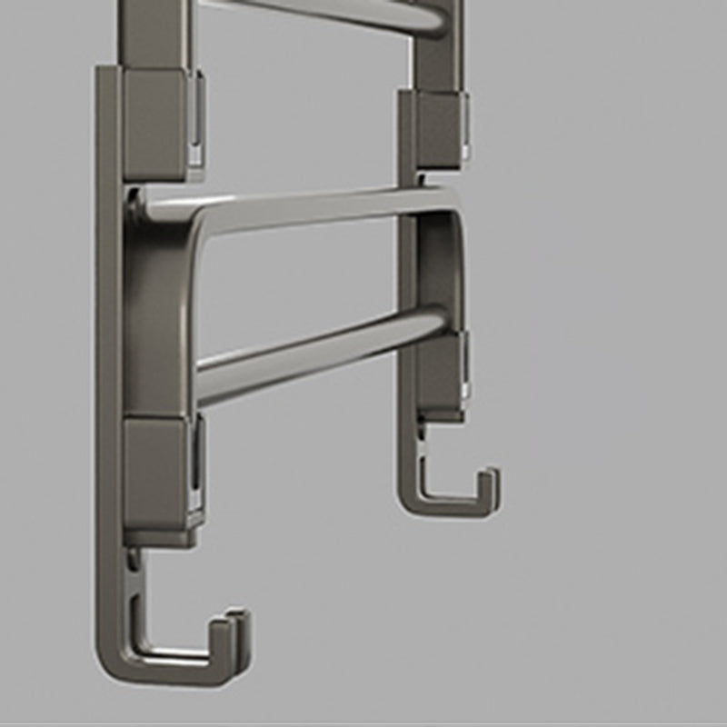 Contemporary Chrome Bathroom Shelf Towel Rack Accessory Set