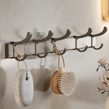 Contemporary Chrome Bathroom Shelf Towel Rack Accessory Set