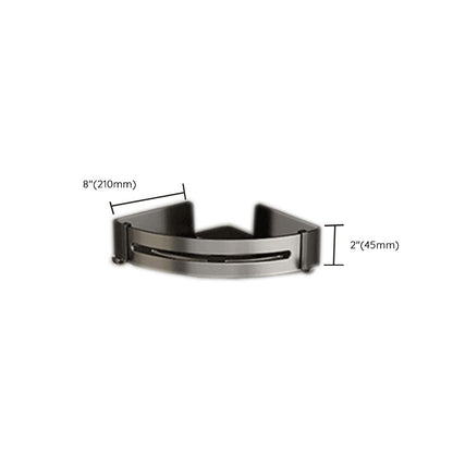 Contemporary Chrome Bathroom Shelf Towel Rack Accessory Set