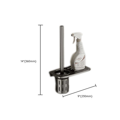 Contemporary Chrome Bathroom Shelf Towel Rack Accessory Set