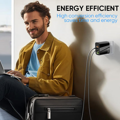 Compact 6 Port Fast Charger 65W US Plug