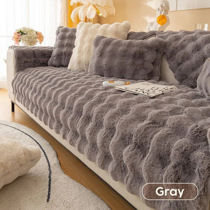 Plush Sofa Throw Blanket for Cozy Living Room Decor