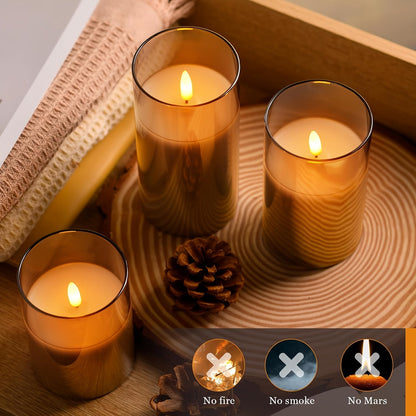 Warm White LED Candle Set – Soft Ambient Home Lighting