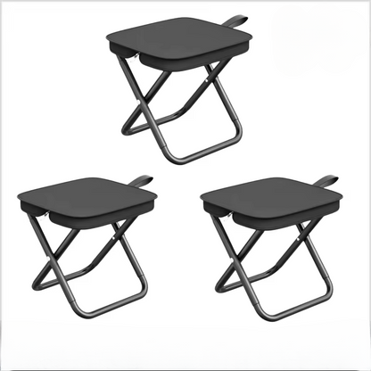 Compact Foldable Outdoor Camping Chair with Metal Legs