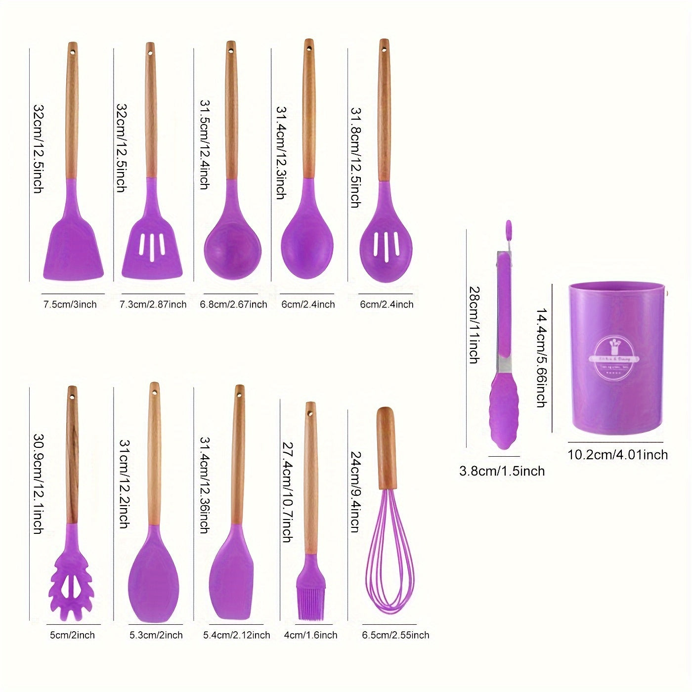 Premium Silicone Kitchen Tool Set (12-Piece)