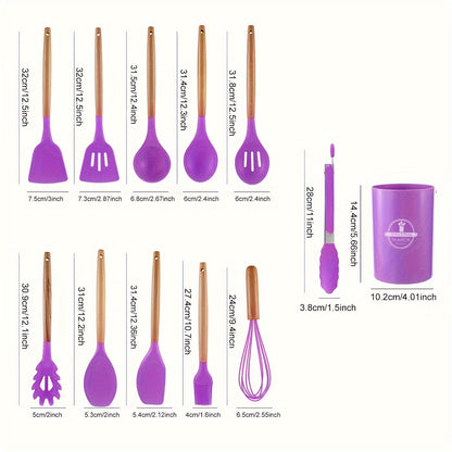 Premium Silicone Kitchen Tool Set (12-Piece)