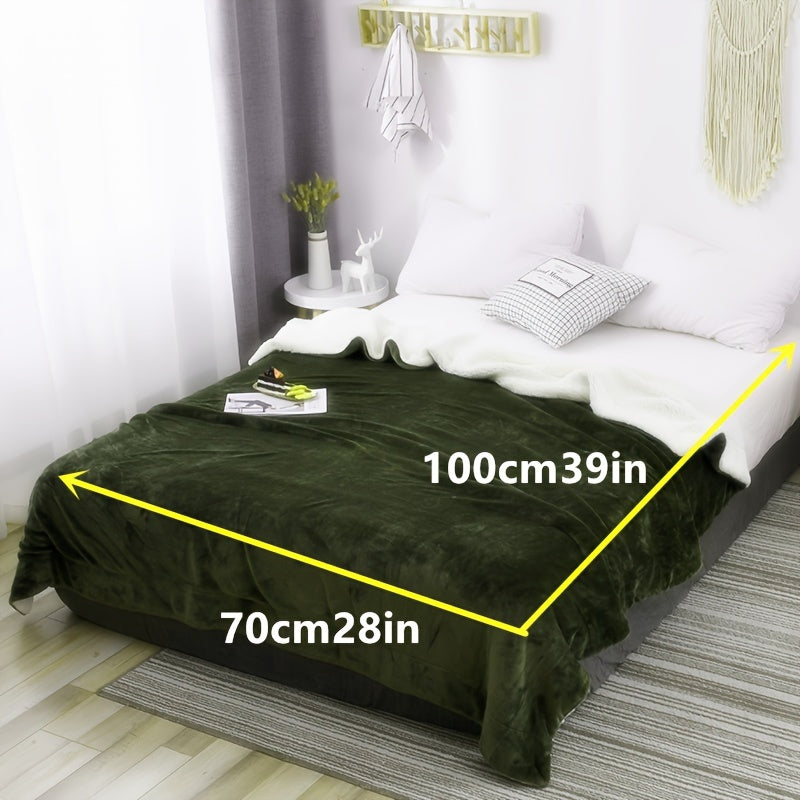 Plush Double Sided Fuzzy Blanket for Cozy Warmth