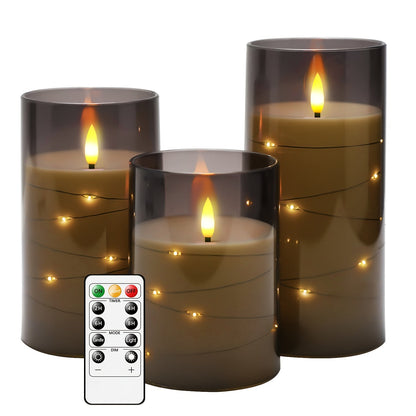 Warm Ambient LED Candle Set