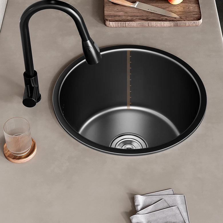Modern Stainless Steel Circular Kitchen Sink
