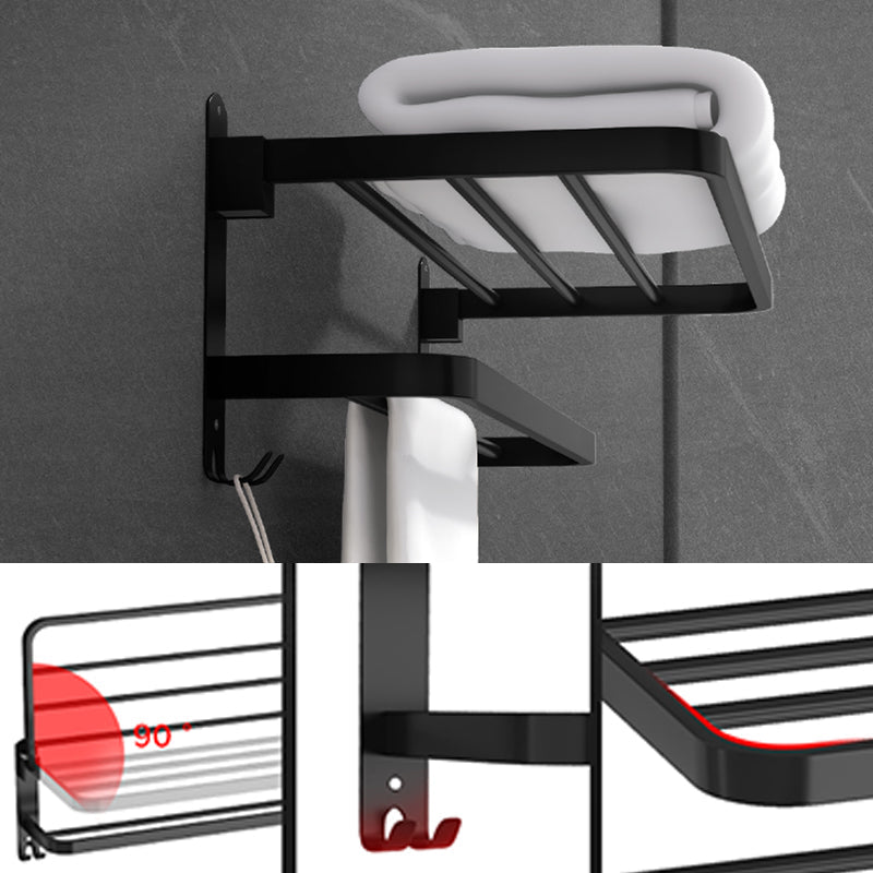 Luxury Black Bathroom Accessory Set Stainless Steel Fixtures