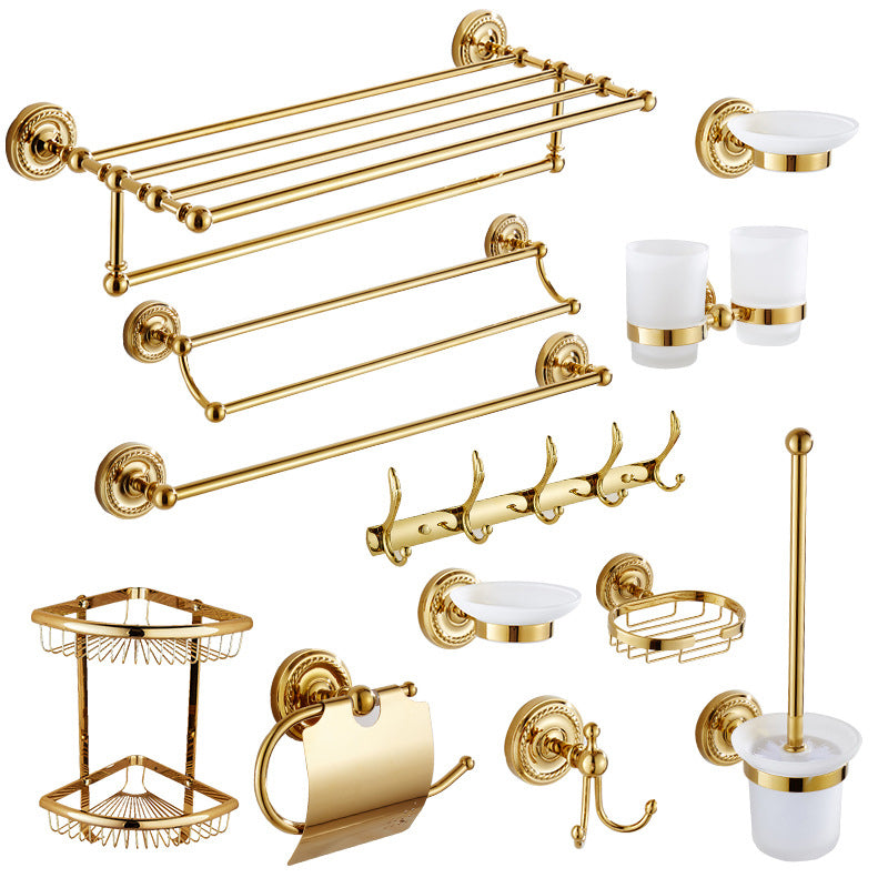 Classic Brass Bath Accessories Set