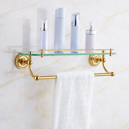 Classic Brass Bath Accessories Set