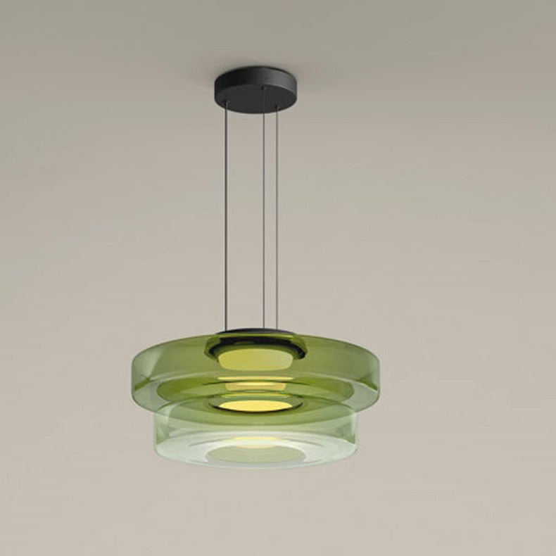 Contemporary Glass Hanging Lamp in Minimalist Design