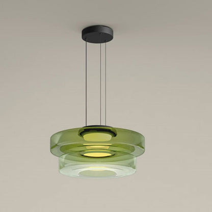 Contemporary Glass Hanging Lamp in Minimalist Design
