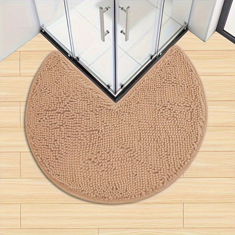 Plush Chenille Bathroom Mat - Soft & Non-Slip