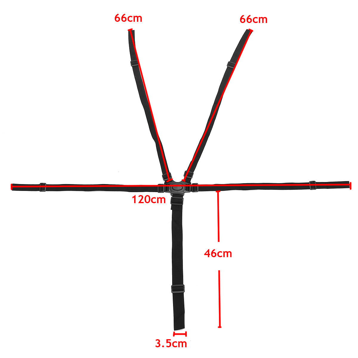 Secure 5-Point Harness Stroller Safety Belt