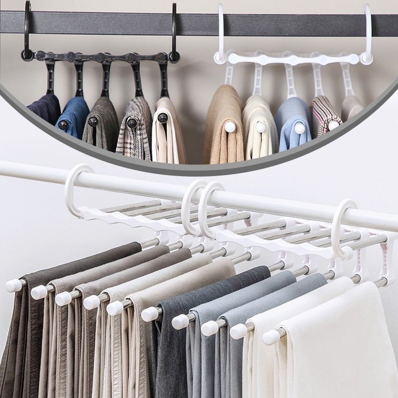 Versatile 5-in-1 Space Saving Rack Hanger