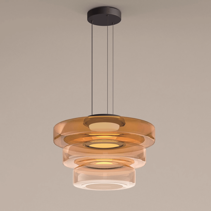 Contemporary Glass Hanging Lamp in Minimalist Design