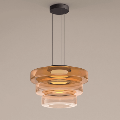 Contemporary Glass Hanging Lamp in Minimalist Design