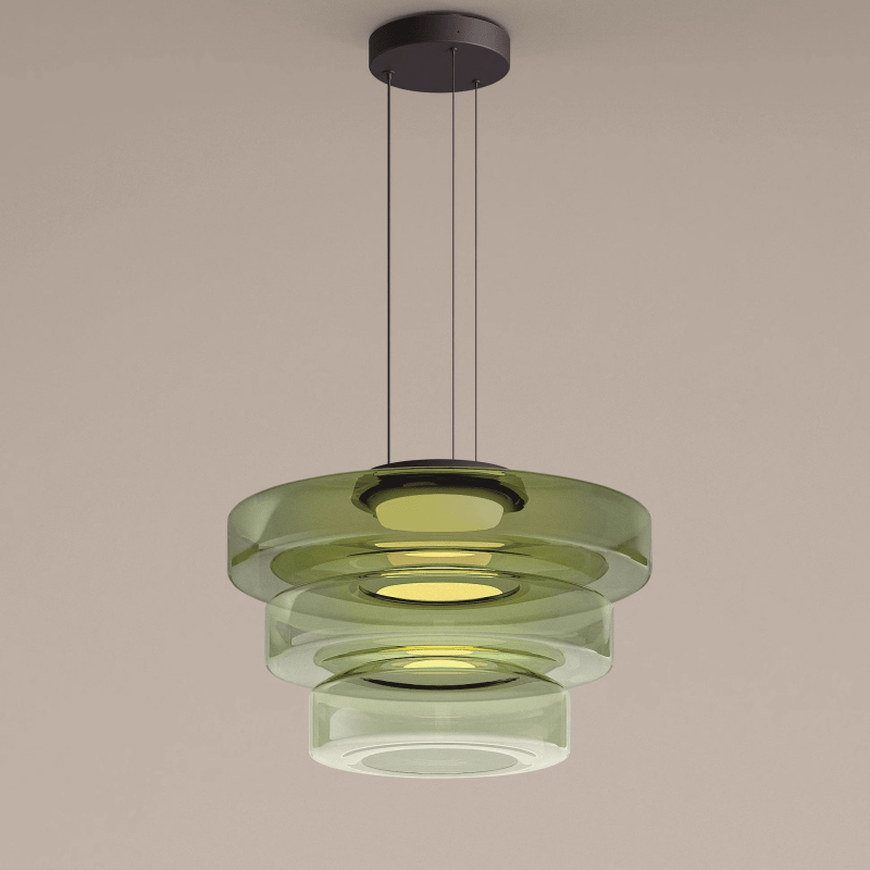 Contemporary Glass Hanging Lamp in Minimalist Design