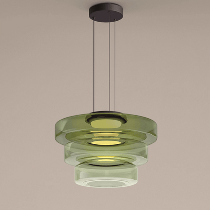 Contemporary Glass Hanging Lamp in Minimalist Design