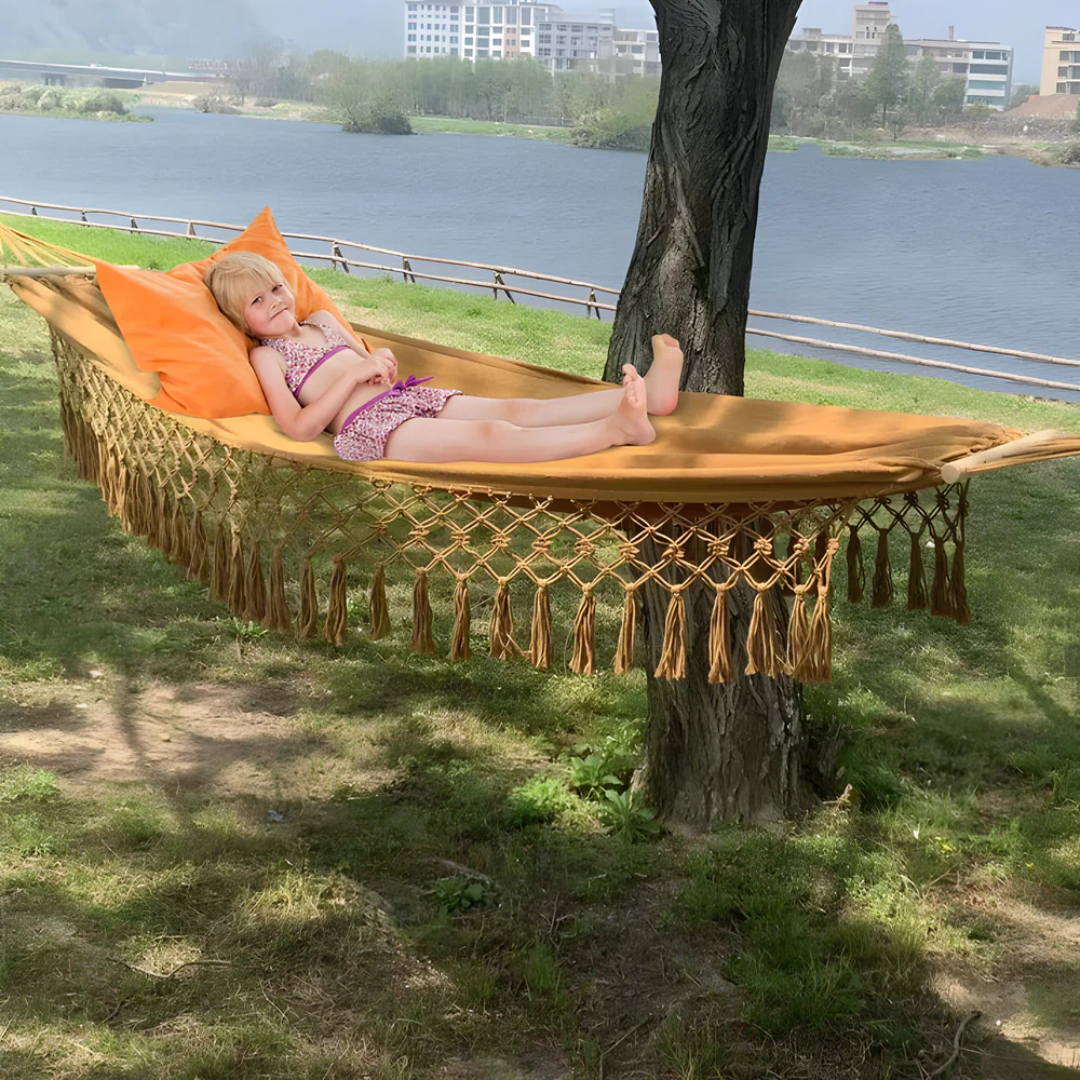 Soft Cotton Bohemian Hanging Hammock