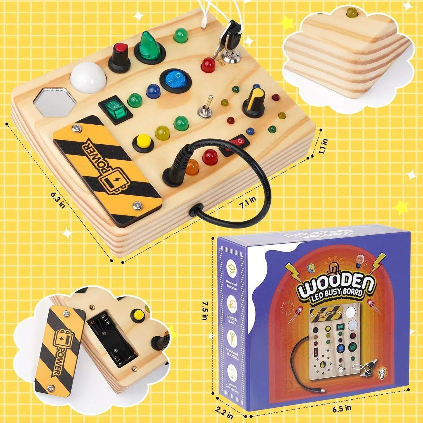 Fun Kids Educational Activity Board