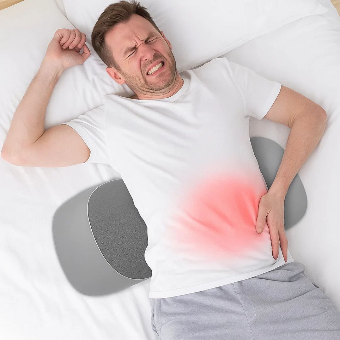 Contour Memory Foam Lumbar Pillow for Back Pain Relief