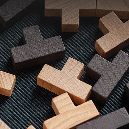 Challenging Wood Puzzle - 3D Brain Teaser Toy