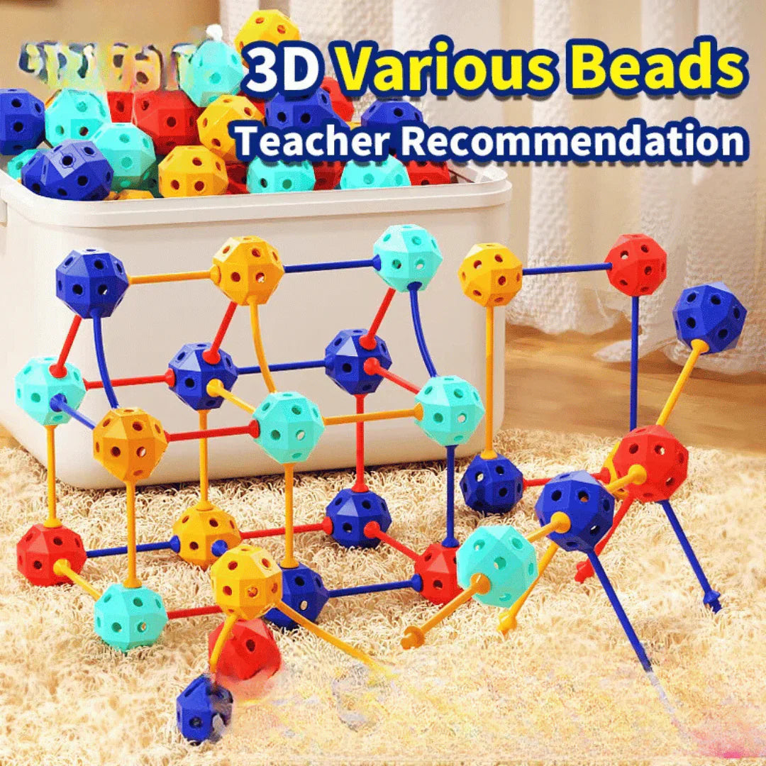 Colorful 3D Building Beads Set