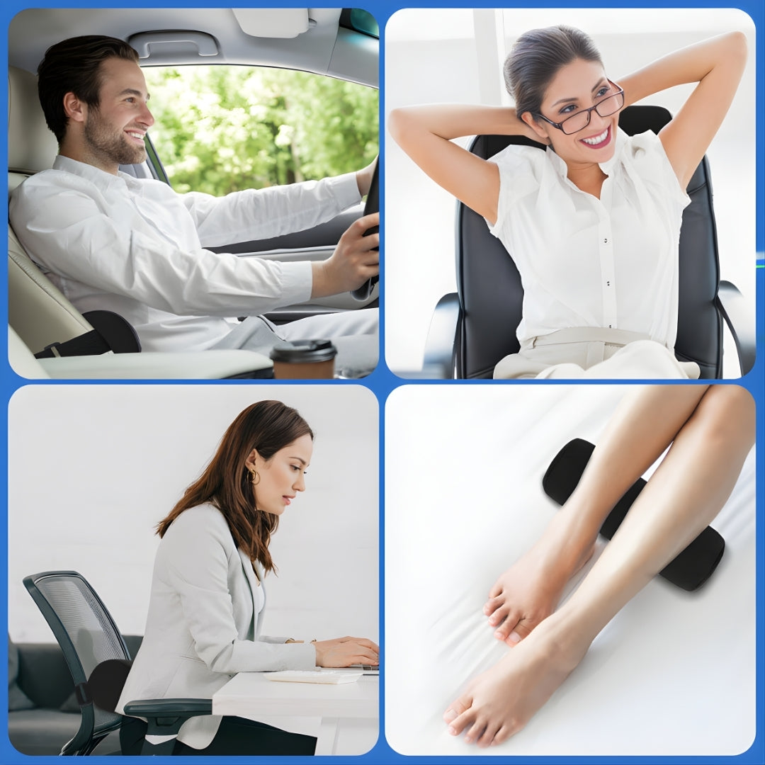 Ergonomic Memory Foam Back Support Cushion
