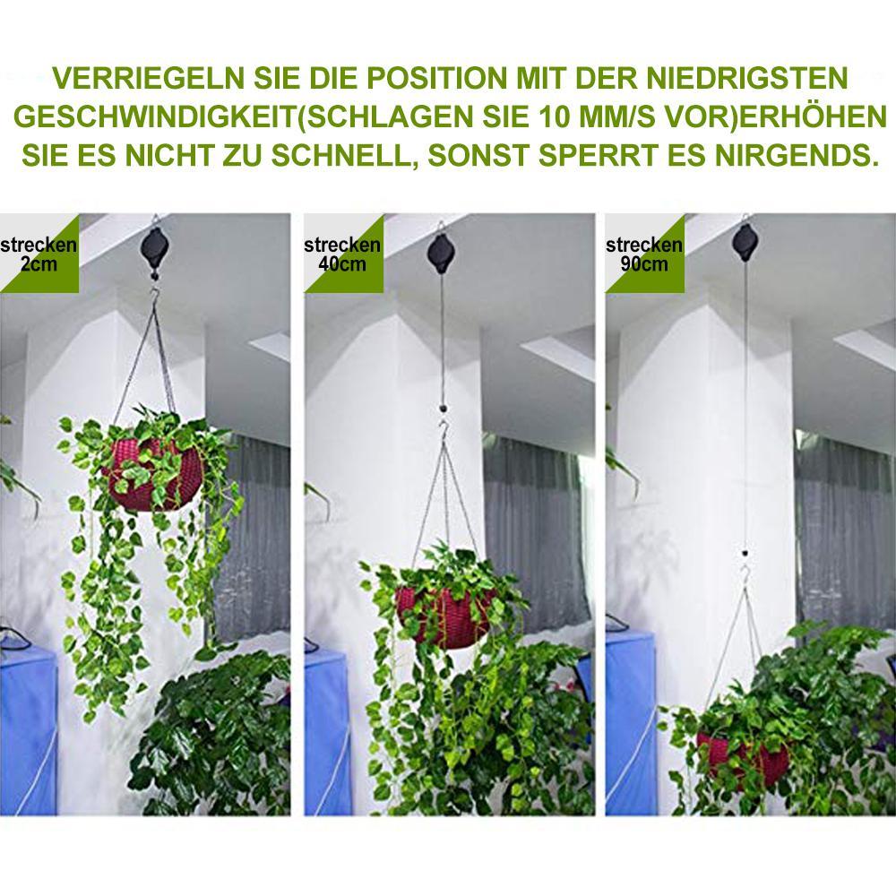 Adjustable Rope Pulley for Hanging Plants and Bird Feeders