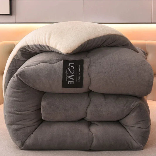 Warm Double Layered Fleece Winter Duvet - Befez