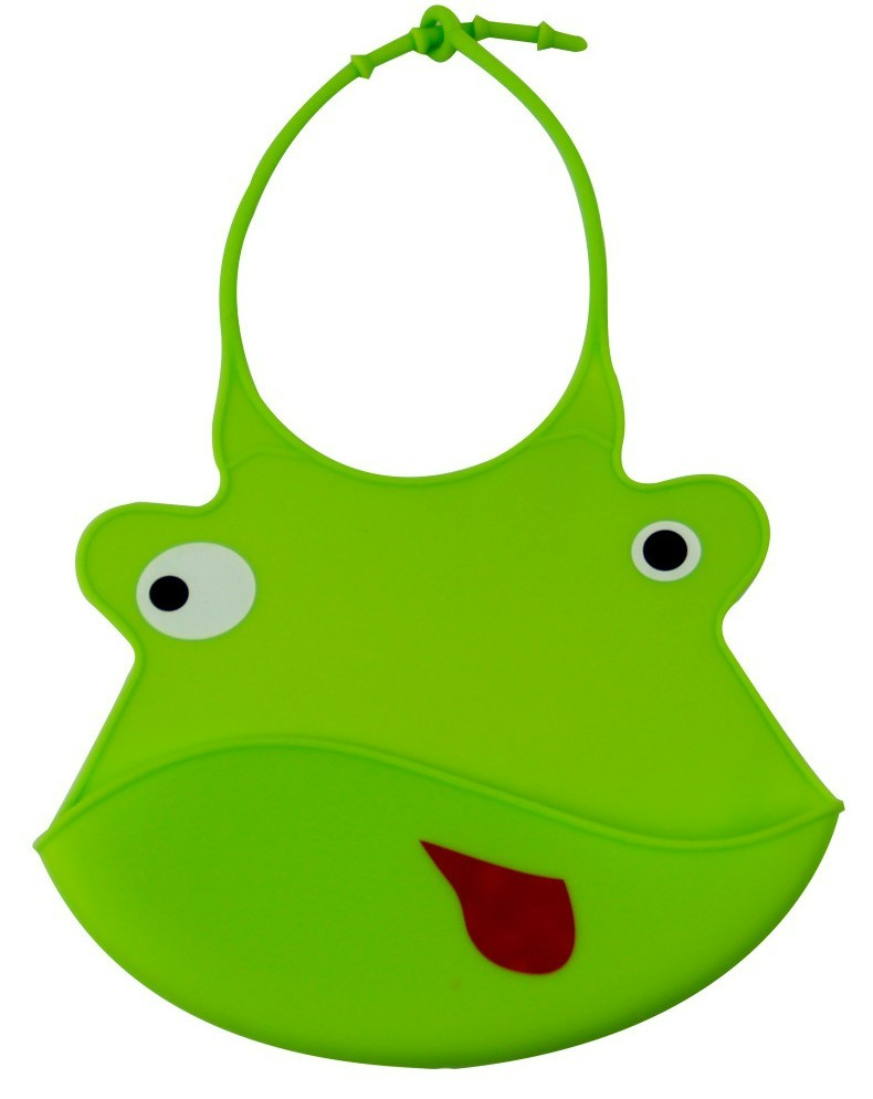 Soft Silicone Baby Bib with Crumb Catcher - Waterproof & Adjustable