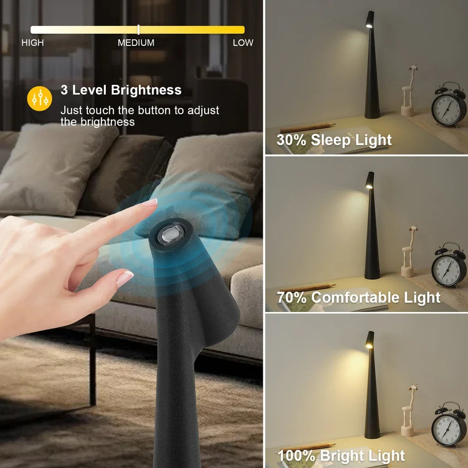 Adjustable Bright LED Reading Lamp with 3 Color Modes