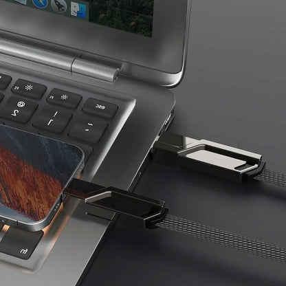 Durable 4-in-1 Tangle Free Charging Cord