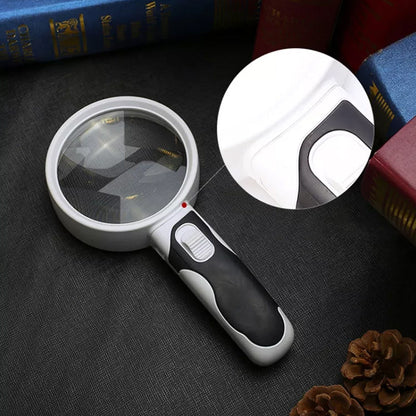 Compact 20X LED Magnifying Glass with Light - Befez