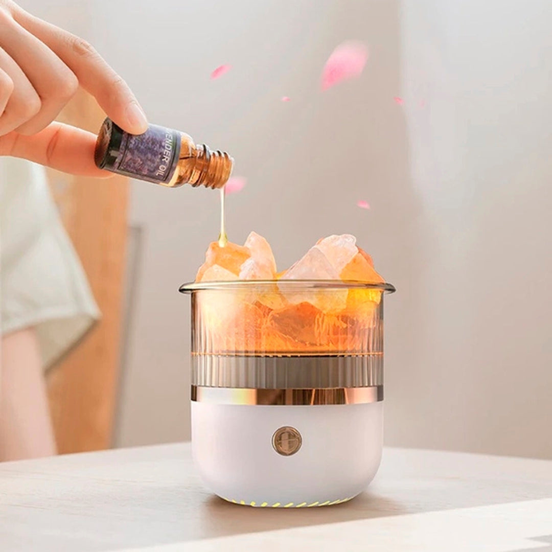 Compact USB Essential Oil Diffuser & Night Lamp