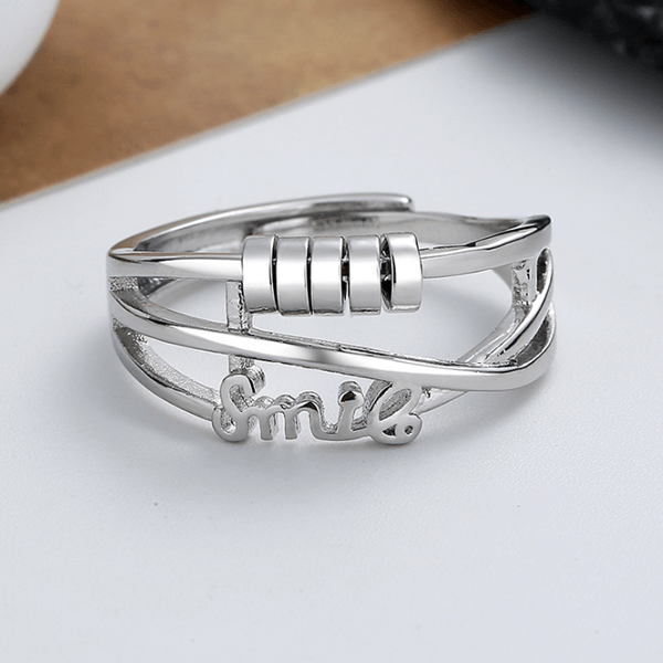 Comfort Fit Adjustable Silver Ring - Befez
