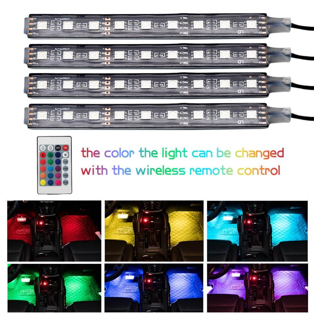 Colorful Car Interior LED Light Strip with Remote Control