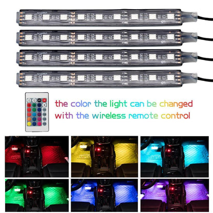 Colorful Car Interior LED Light Strip with Remote Control