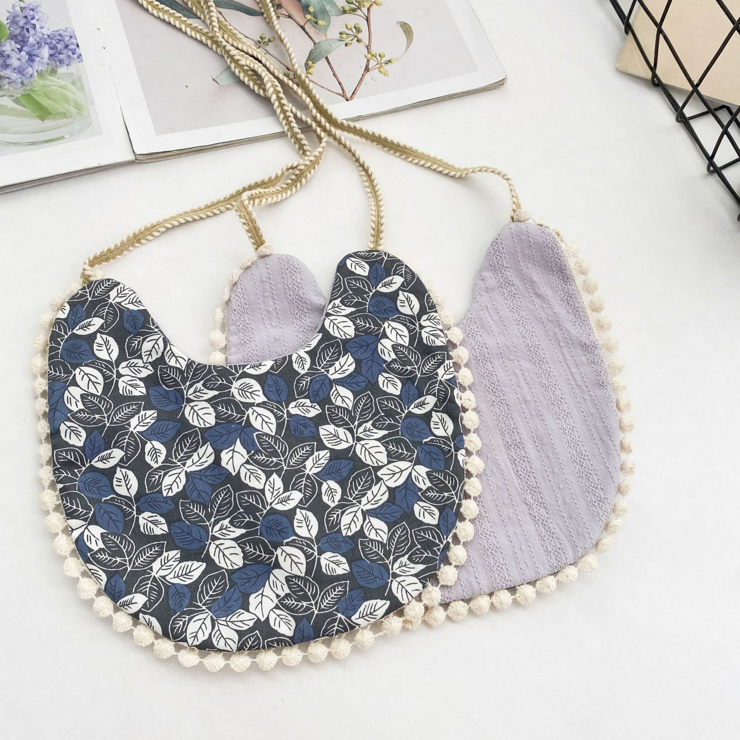 Soft Cotton Baby Bib Burp Cloth Reversible