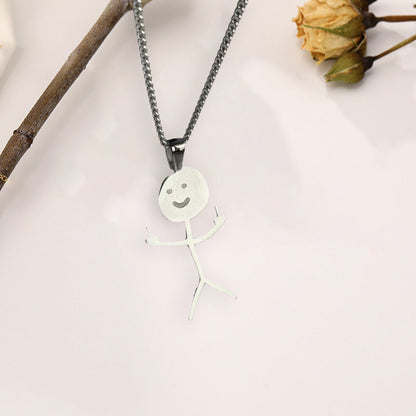 Trendy Novelty Laughing Necklace