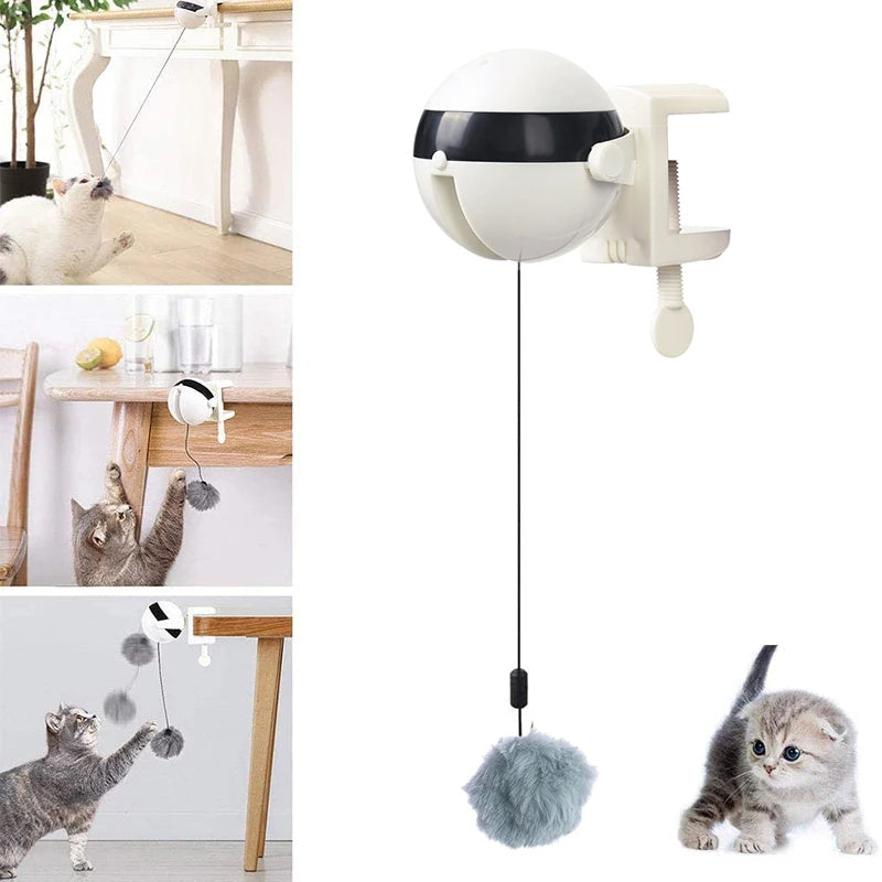 Fun Cat Toy with Auto Feather Teaser