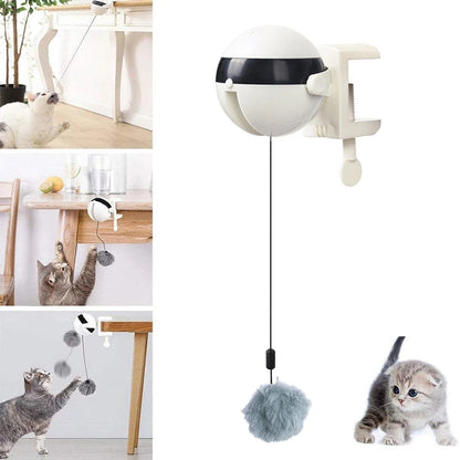 Fun Cat Toy with Auto Feather Teaser