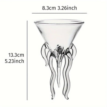 Colorful Ocean Octopus Cocktail Glass
